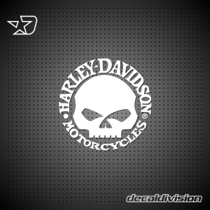 Harley Davidson Skull Sticker
